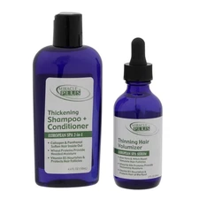 Miracle Plus European Spa 2-in-1 Thickening Shampoo & Serum for Thinning Hair