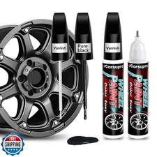 Black Rim Touch Up Paint. Wheel Scratch Repair Pen. Car Rim Paint Pen Quick A