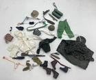 Vintage Gi Joe  12"  Accessories LOT poncho Suit Gun Holster Boots Etc.