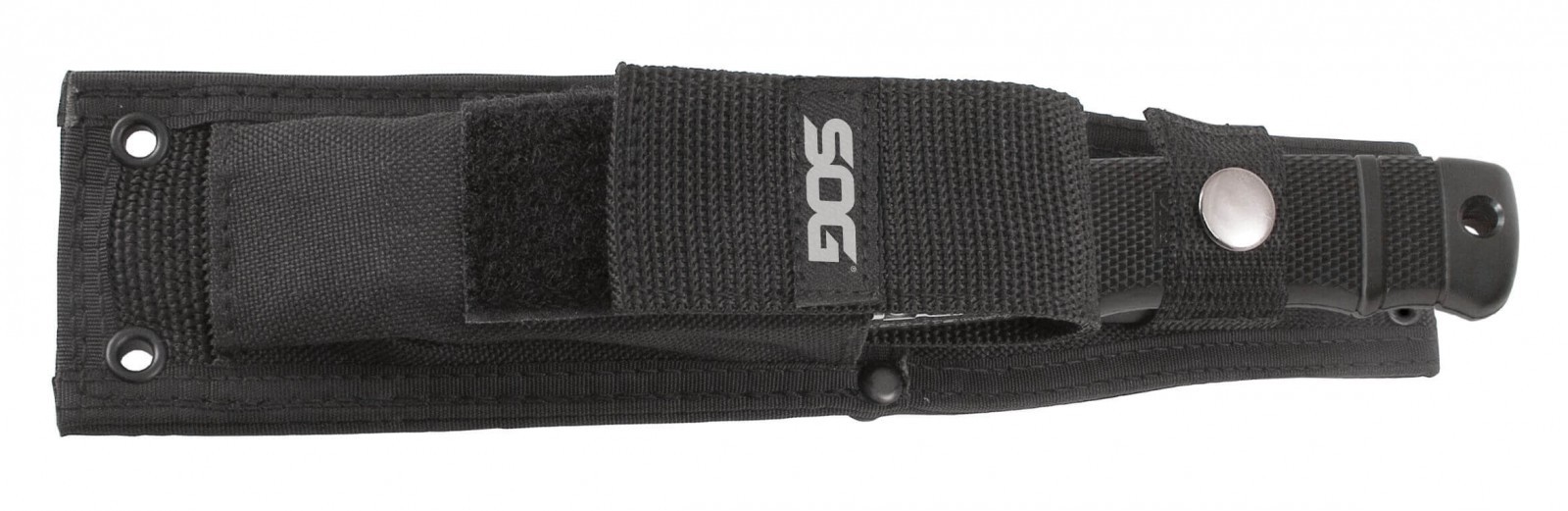 SOG Knives Black GRN SEAL Pup Fixed Blade Knife Stainless M37N-CP