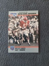1990 Pro Set Football Super Bowl Supermen # 91 Willie Lanier Chiefs