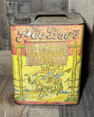 #ad Pep Boys Oil Can 2 gallon old car truck garage collectible memorabilia $299.99