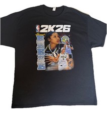 Angel Reese NBA 2K26 Short Sleeve Cotton Shirt Size XL WNBPA NWOT
