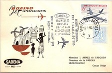 GOLDPATH: Belgium cover 1960 to Congo first flight CV912_P16