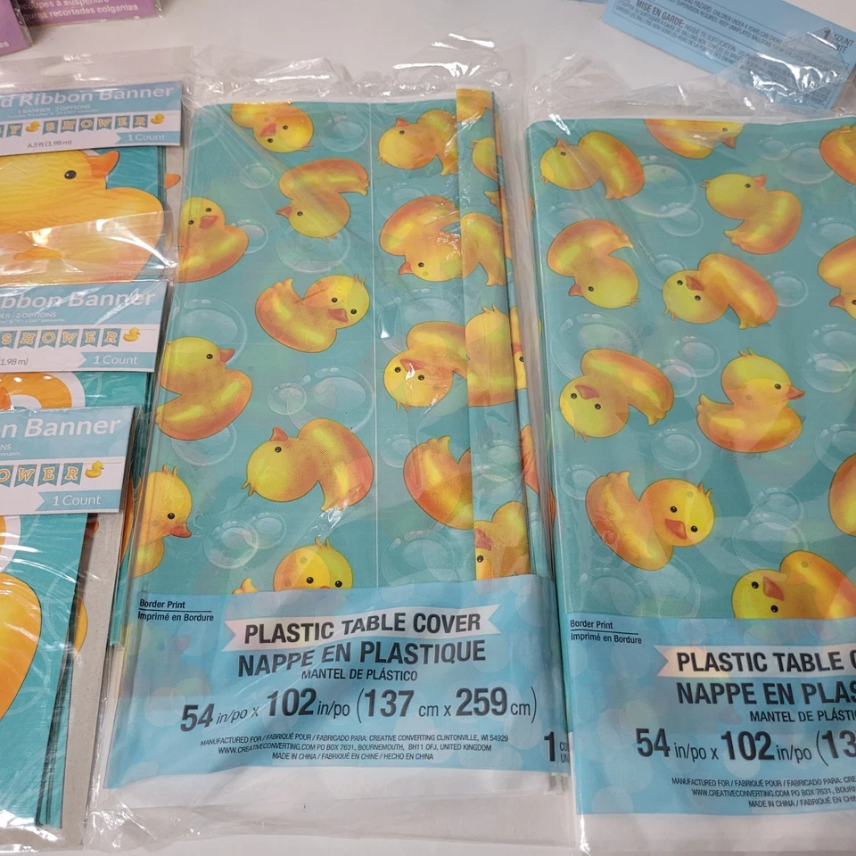 ✨Lote de suministros de fiesta de patito de goma para baby shower 11 paquetes 16 artículos Foto 4 de 4