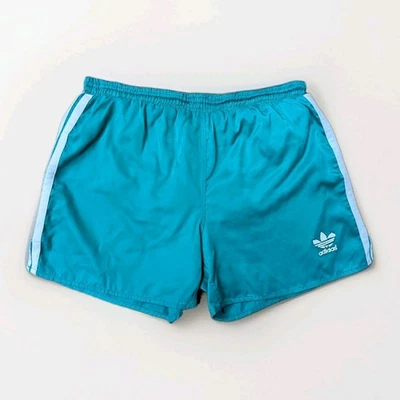 ADIDAS Sampdoria Glanz Nylon Shorts D7 grün Sporthose Fußball Vintage Retro Gym - Bild 1 von 4