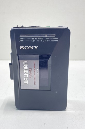 Sony Radio Cassette Player WM AF23 Black FM AM Personal Audio