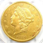 1889-CC Liberty Gold Double Eagle $20 Carson City Coin. Certified PCGS AU Detail