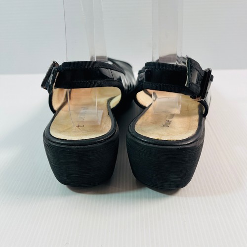 Blue Illusion Black Patent Leather Strappy EU39 AU8 Womens Buckle Up - Picture 5 of 11