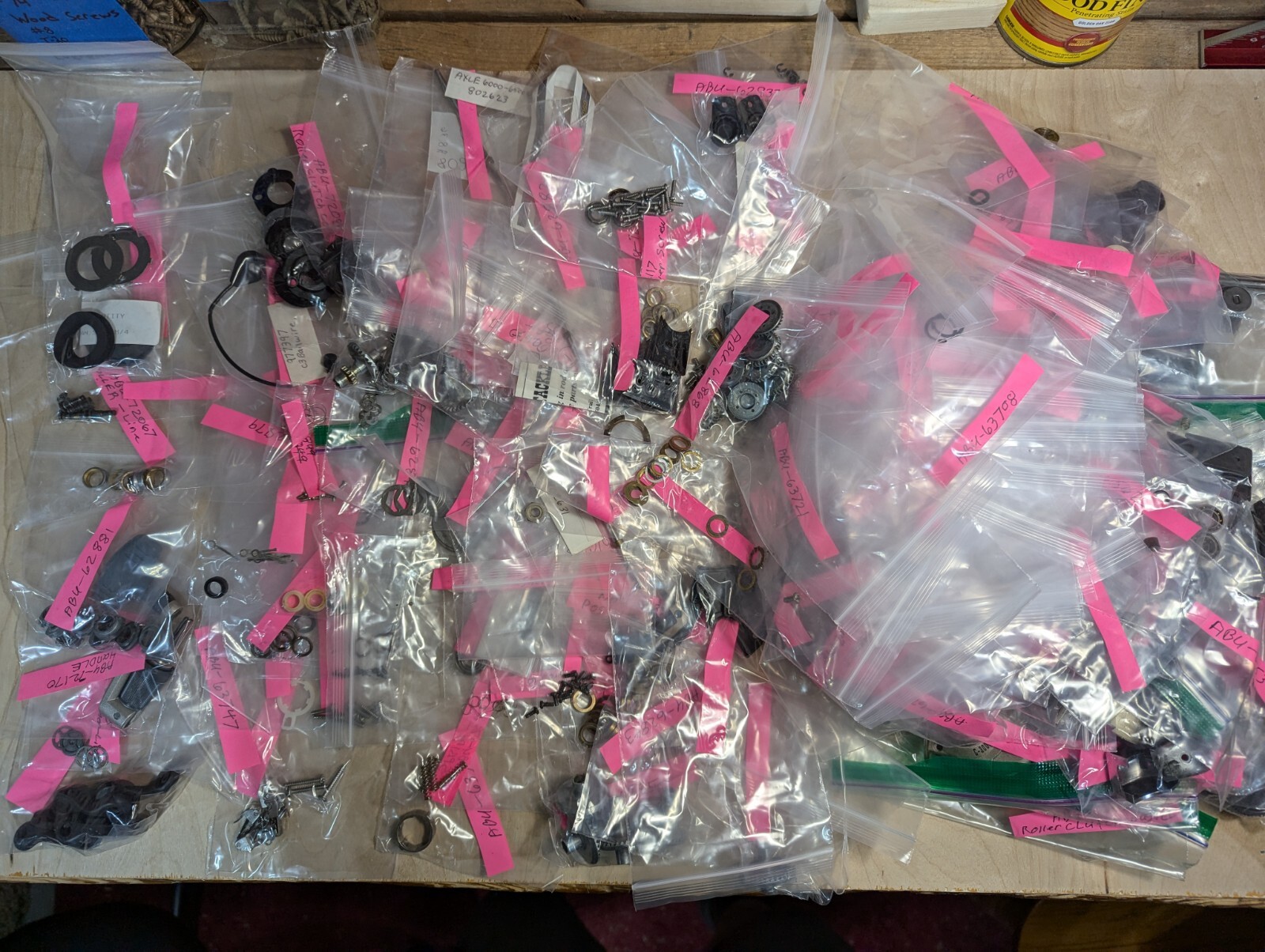 Lot Of Abu Garcia Reel Repair Parts Washers Gears & More 4 lbs Of