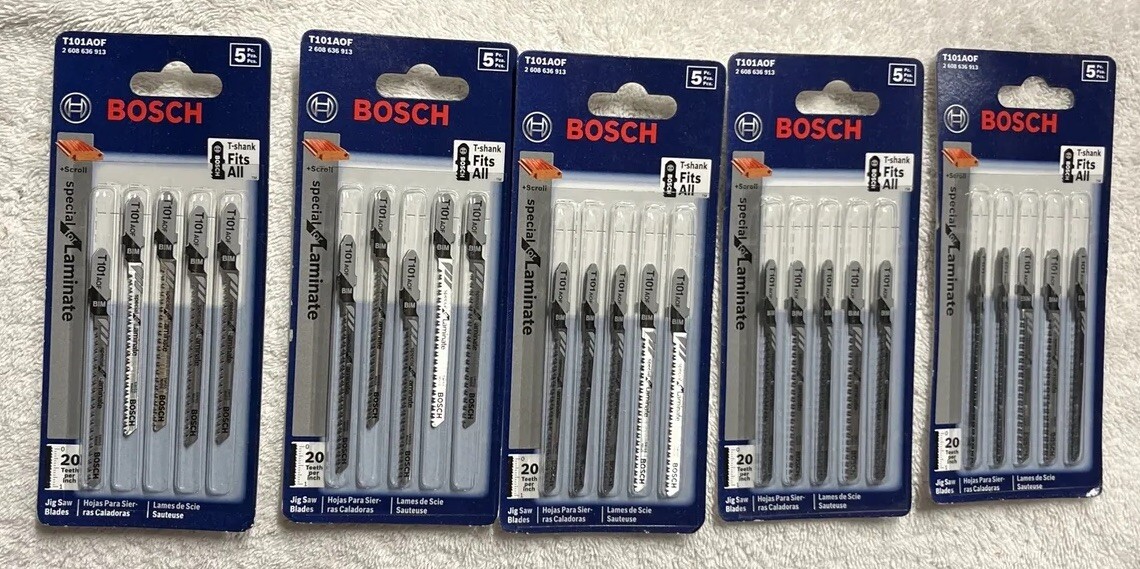Lot Of 25 Bosch T101AOF Jigsaw Blades Sealed In Original Packaging eBay