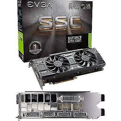 EVGA NVIDIA GeForce GTX 1060 SSC Gaming 6GB GDDR5 PCI Express 3.0 Graphics  Card Black 06G-P4-6264-KB - Best Buy