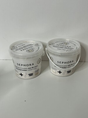 Sephora Coconut Water Rubber Mask Sealed Tub Skincare Lot of 2