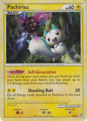 1x Pachirisu - 18/95 - Holo Rare - Reverse Holo Moderately Played Pokemon  HGSS - | eBay