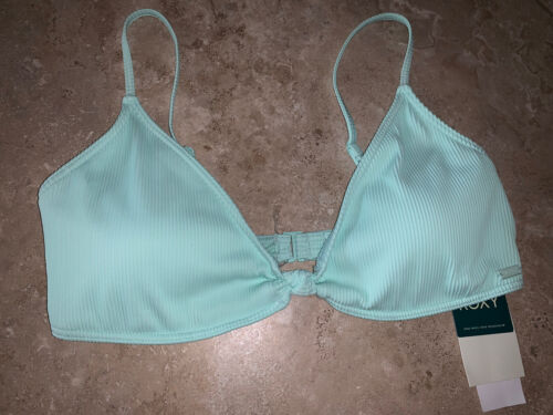 Nwt Roxy Green Mind Of Freedom Ribbed Bralette Bikini Top Lg $48 - Picture 1 of 2