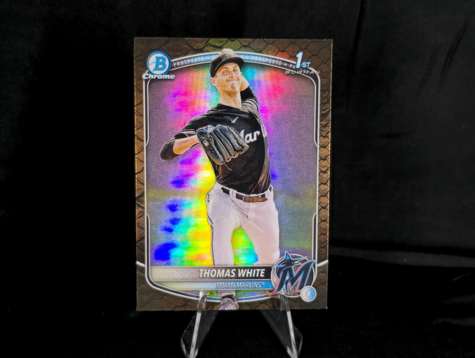 Thomas White 2025 Bowman Chrome 1st Bowman #BCP-69  Reptilian Refractor