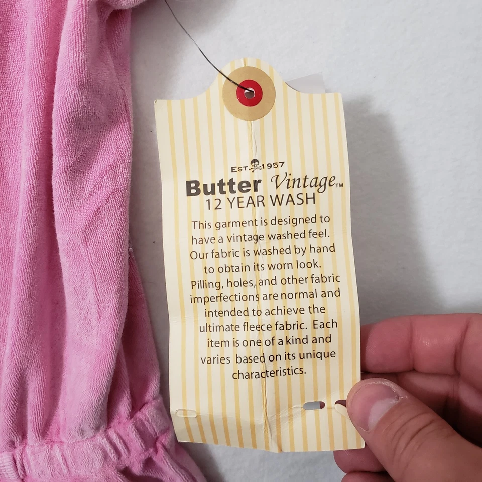 Mameluco de verano de tela de rizo supersuave BUTTER deslumbrado niñas grande rosa nuevo con etiquetas Foto 4 de 4