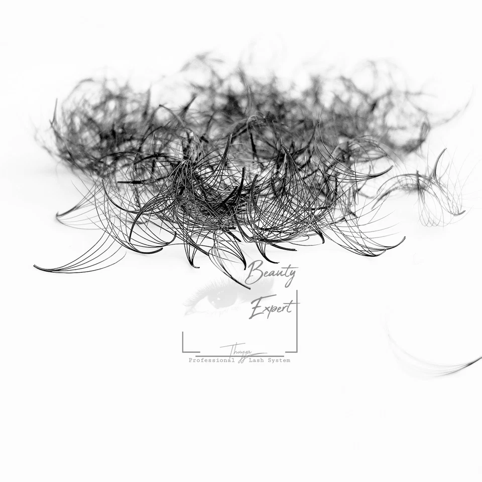 5D♡0.07 LOSE HANDMADE WIMPERNFÄCHER ♡ 500 Fertige Fächer ♡ 2500 Volumenwimpern  - Bild 3 von 4