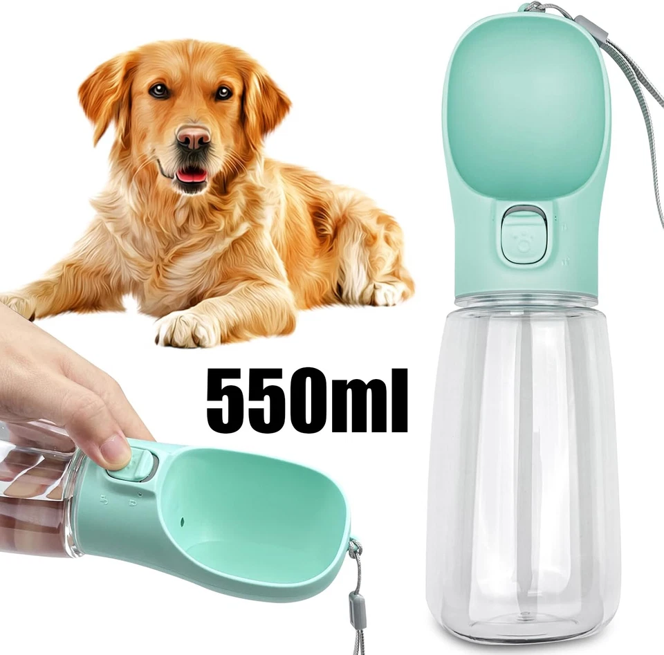 550ml Hunde Trinkflasche für Unterwegs Hund Wasserflasche Haustier Trinknapf DHL - Bild 2 von 4