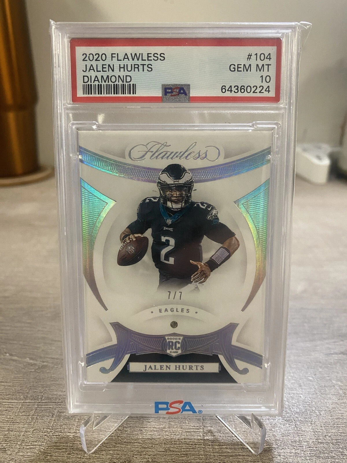 Jalen Hurts Panini Flawless #104 Diamond