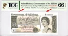 Mazuma*GN897 TQG Saint Helena Queen Elizabeth QEII 1981 $1 348682 1st Prefix 66E