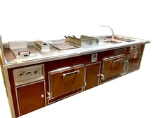 Molteni Custom Island Cooking Suite / Stove.  Handmade in France. (La Cornue)