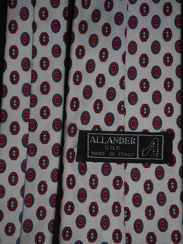 Cravatta di seta Allander L 56 pollici W 3 pollici di design - Foto 6 di 6