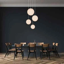 Kira Home Ceres 8" 10" 12" 14" Mid-Century Modern Hanging Orb Pendant Light