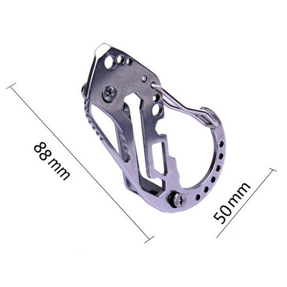 Multi Tool Key Holder Wrench Quickdraw Carabiner Stainless With Bottle