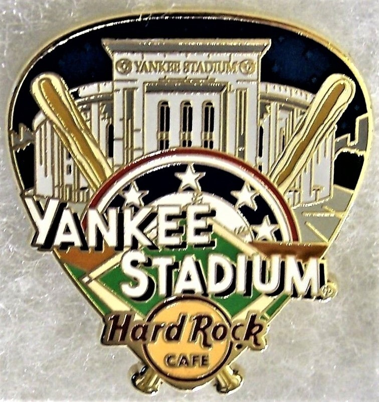 HARD ROCK CAFE YANKEE STADIUM GREETINGS FROM GUITAR PICK SERIES PIN # 97541