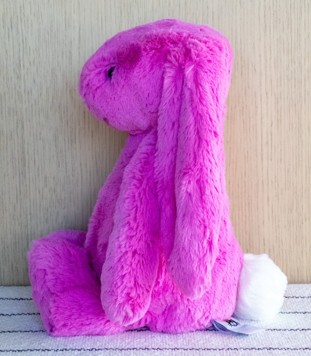 Jellycat Hot Pink Bashful Bunny (Medium) VHTF RETIRED NWT | eBay