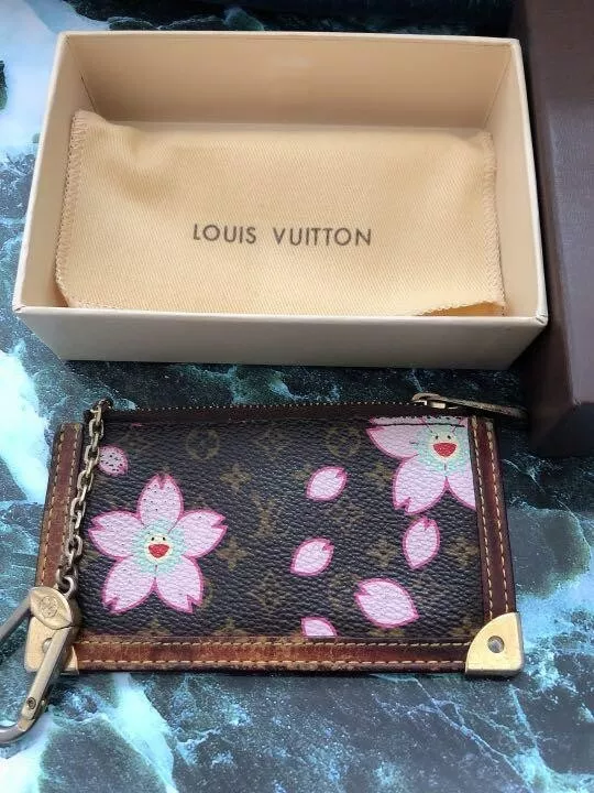 Louis Vuitton x Takashi Murakami Cherry Pochette Cles Monogram key coin  purse