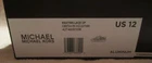 Michael Kors Men's Keating Lace Up, Cheetah Mk Sig/leather. Aluminum Size 12 Nib