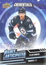 2022-23 UD Credentials Dylan Samberg #HA-23 Highly Anticipated RC