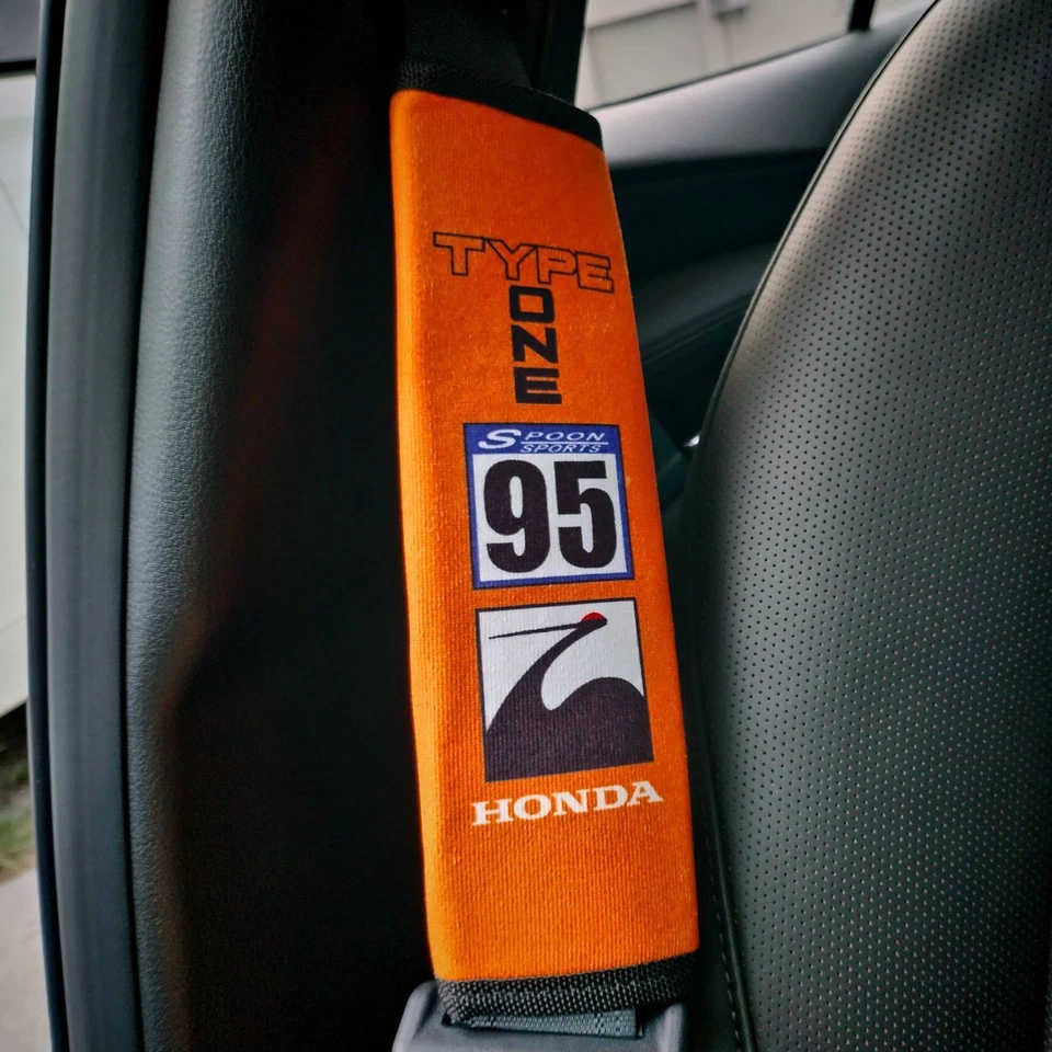 Cubierta de cinturón de seguridad de coche cuchara JDM para Honda S2000 Sport Type ONE DC5 RSX EURO CL7 Foto 3 de 4