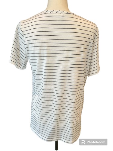 Ladies Striped Casual T Shirt Size Med - Picture 3 of 3