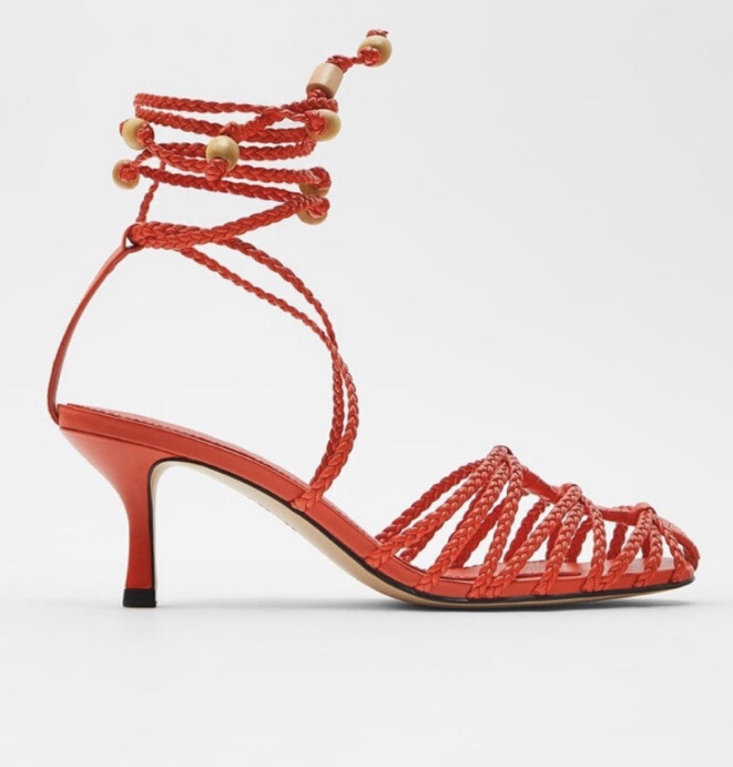 red sandals 8