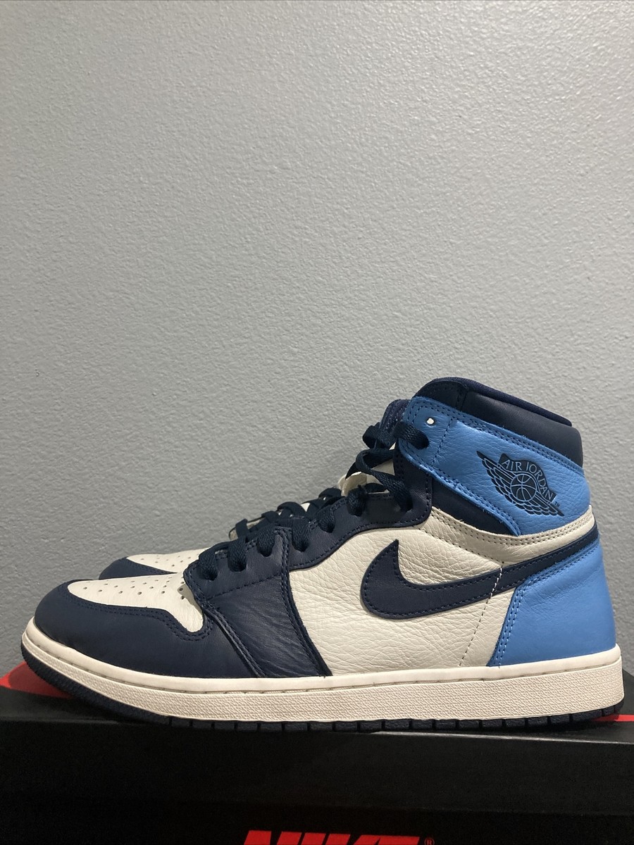 Size 11.5 - Jordan 1 Retro High OG Obsidian, UNC 2019 (VNDS  display picture 1