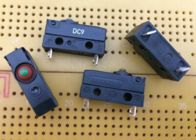 Microinterruttore Cherry ZF DC9B-0032 A Pin, Subminiatura, 0.1A 250Vac, SPST-NC, Contatti Oro, Impermeabile IP6K7