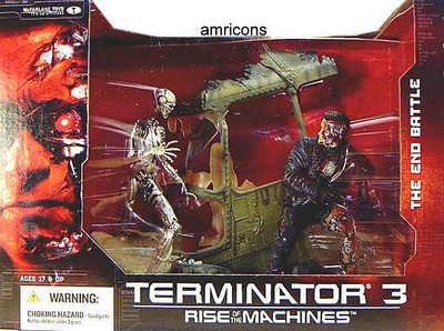 T3 Terminator Action Fig Box Set T-850 Rise of the Machines McFarlane Amricons