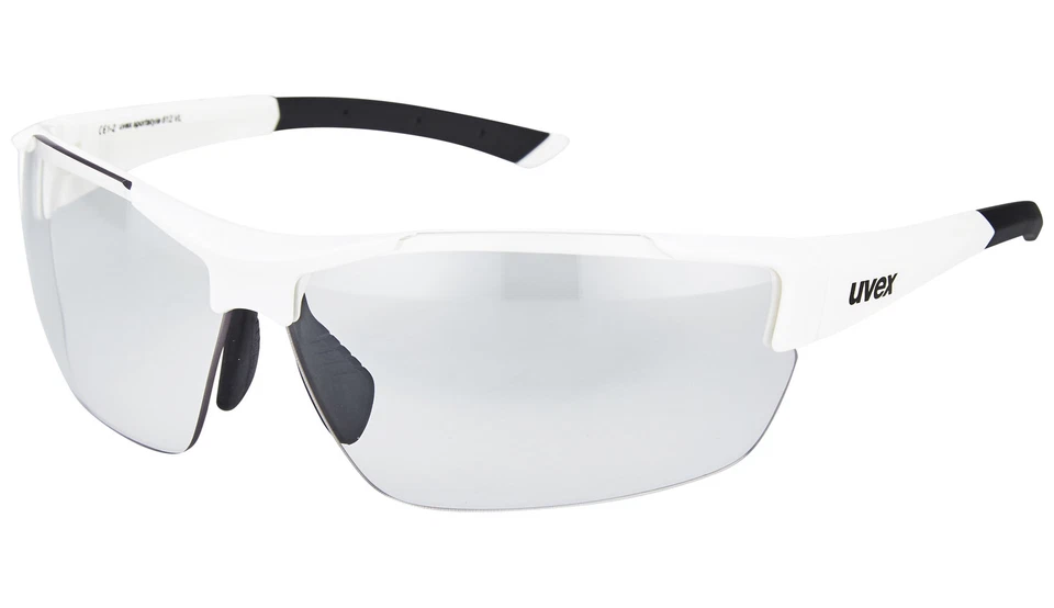 UVEX sportstyle 612 VL Fahrrad Sonnen Brille Weiß selbsttönend UVP: 89,95 EUR