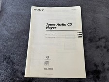 Instrukcja obsługi Sony do SCD-XB940 w dobrym stanie