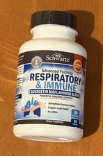 NEW BIO- SCHWARTZ RESPIRATORY & IMMUNE QUERCETIN BIOFLAVONOID BLEND FREE SHIPPIN