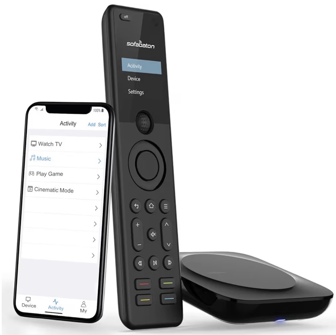 Sofabaton X1 Universal Remote Hub, Wireless, Backlit, Voice,
