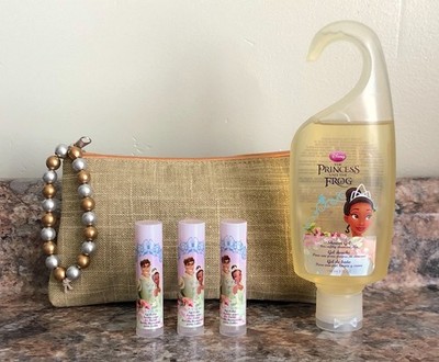 Avon Disney THE PRINCESS AND THE FROG Shower Gel Lip Balm Wristlet 5 pc Gift Set