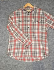Sonoma , Size Large , Men's Long Sleeve Flannel Shirt , 100 Cotton Plaid
