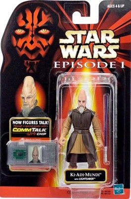 KI-ADI MUNDI & COMMTALK CHIP STAR WARS EPISODE I THE PHANTOM MENACE 1999 HASBRO