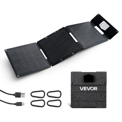 VEVOR 30W Faltbares Solarmodul Tragbares Monokristallines Solarpanel Solarsystem
