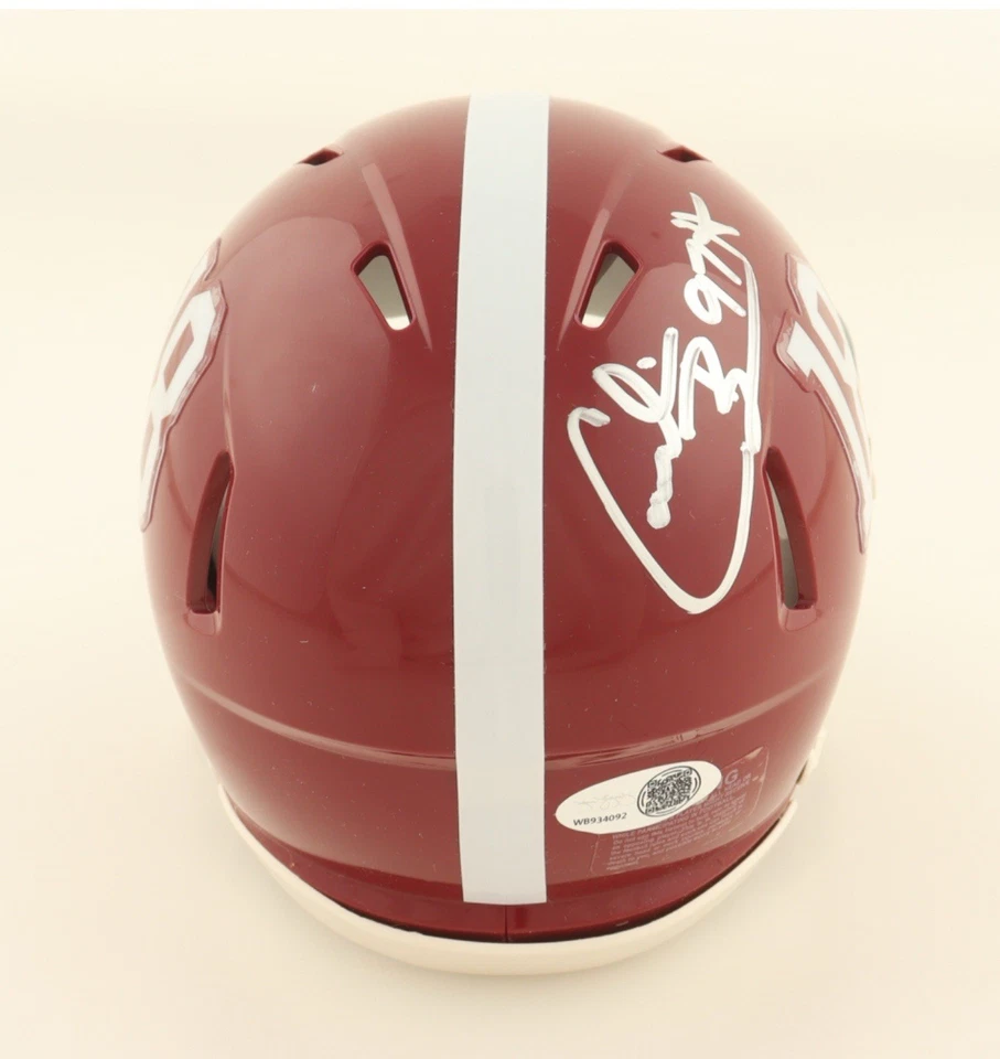 MINICASCO AUTOGRAFIADO FIRMADO POR CORNELIUS BENNETT ALABAMA JSA Foto 2 de 3