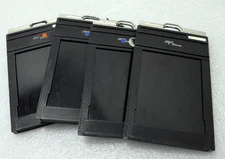 Lot of 4 Fidelity Deluxe 3 1/4" X 4 1/4" Cut Film Holders.  Excellent Condition